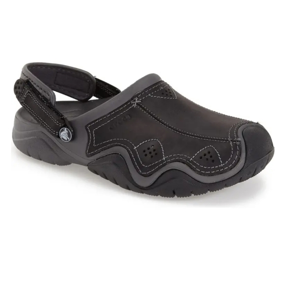 Crocs Swiftwater Leather Clog 